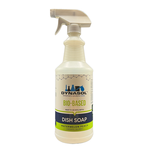 Jabón lavavajillas de base biológica: botella con pulverizador